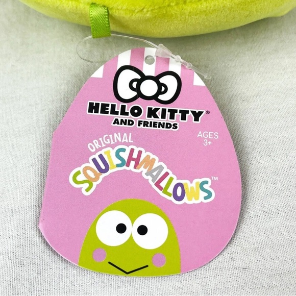 NWT 7” Keroppi the Frog Wearing Bow Tie Squishmallow — Hello Kitty Collection - Picture 5 of 6